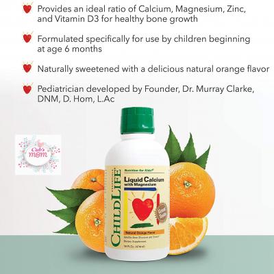 Liquid Calcium with Magnesium Childlife của Mỹ